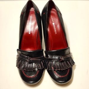 Tommy Hilfiger, 9M, Black Loafer Heel